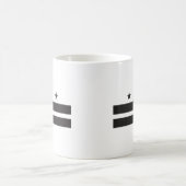 Washington DC-Flagge - Schwarzes Kaffeetasse (Mittel)