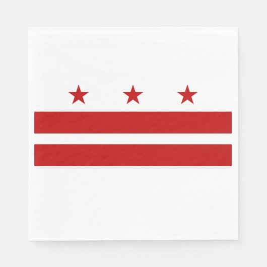 Washington DC-Flagge Serviette (Vorderseite)