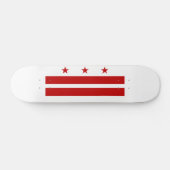 Washington DC-Flagge Skateboard (Horizontal)