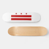 Washington DC-Flagge Skateboard (Horizontal)