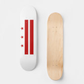 Washington DC-Flagge Skateboard (Vorderseite)