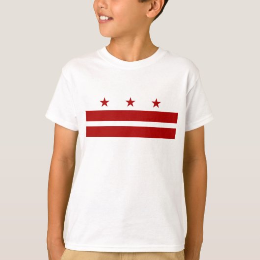 Washington DC-Flagge T-Shirt (Vorderseite)