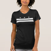 Washington DC-Flagge - Weiß T-Shirt (Vorderseite)