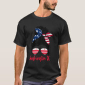 Washington DC Flaggenstaat T-Shirt (Vorderseite)