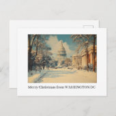 Washington DC Frohe Weihnachts-Postkarte Feiertagspostkarte (Vorne/Hinten)