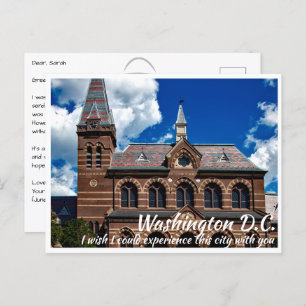 Washington DC Gallaudet University Postkarte