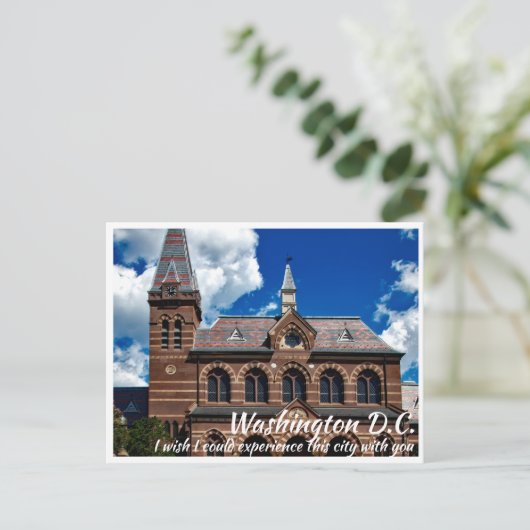 Washington DC Gallaudet University Postkarte (Stehend Vorderseite)