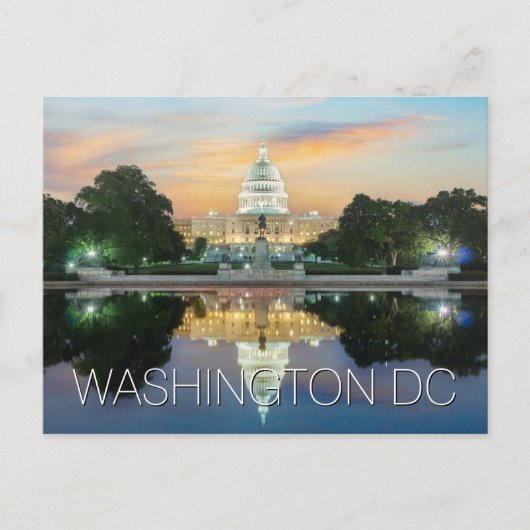 Washington DC | Gebäude Hauptstadt Postkarte (Vorderseite)