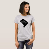 Washington DC Geborenes und erhöhtes Staat T-Shirt (Vorne ganz)