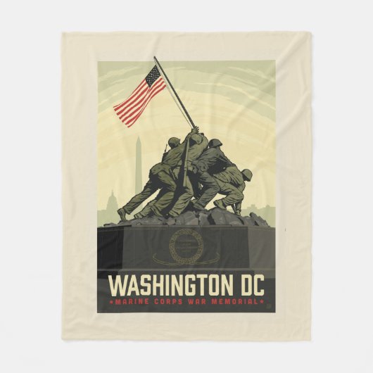 Washington, DC | Gedenkstätte des Marine Corps Fleecedecke (Vorderseite)