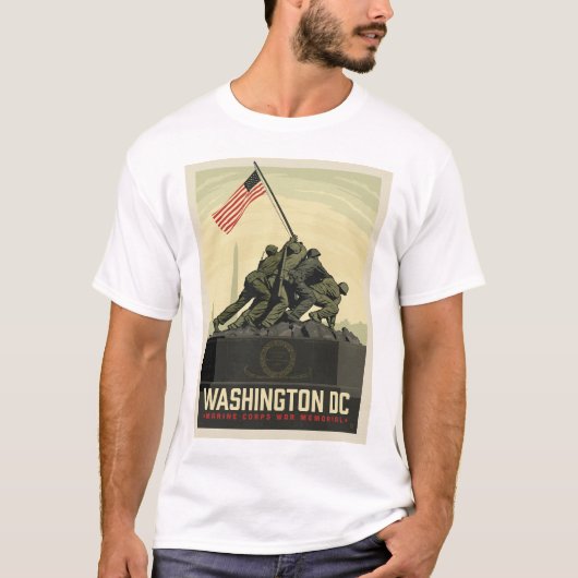 Washington, DC | Gedenkstätte des Marine Corps T-Shirt (Vorderseite)