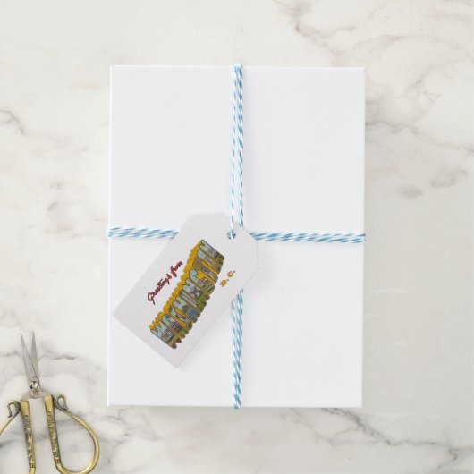 Washington DC Geschenkanhänger (Mit Garn)