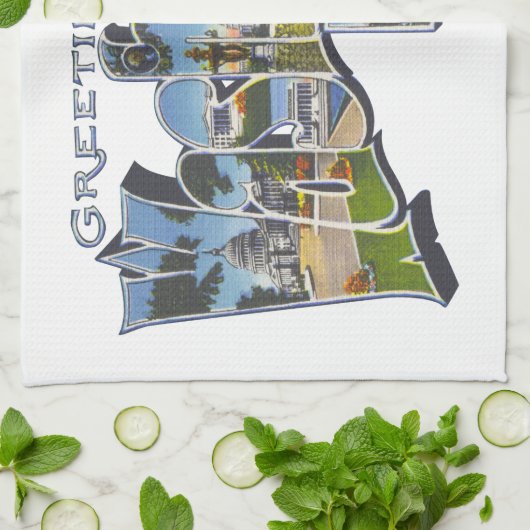 Washington DC Geschirrtuch (Gefaltet)