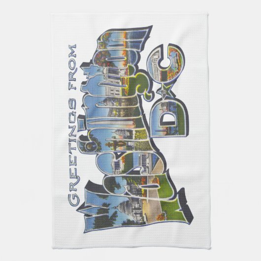 Washington DC Geschirrtuch (Vertikal)