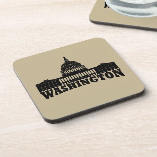Washington Dc Getränkeuntersetzer (Linke Seite)
