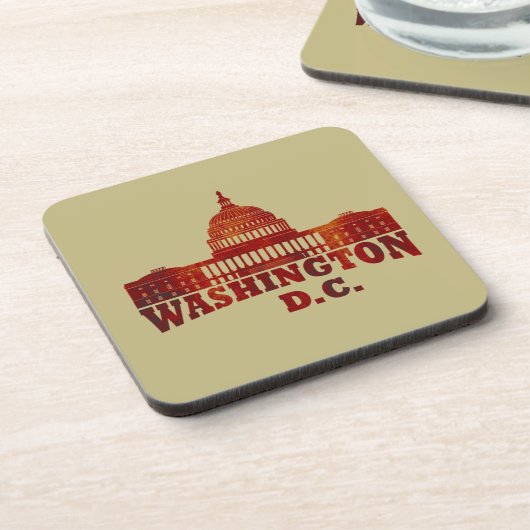 Washington DC Getränkeuntersetzer (Linke Seite)