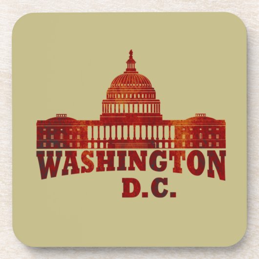 Washington DC Getränkeuntersetzer (Vorderseite)