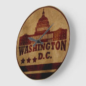 Washington DC Große Wanduhr (Winkel)