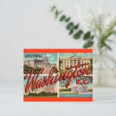 Washington DC Grüße Postkarte (Stehend Vorderseite)