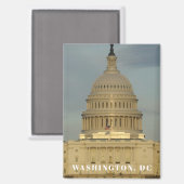 Washington, DC Hauptstadt Gebäude Magnet (Vorderseite/Rückseite)
