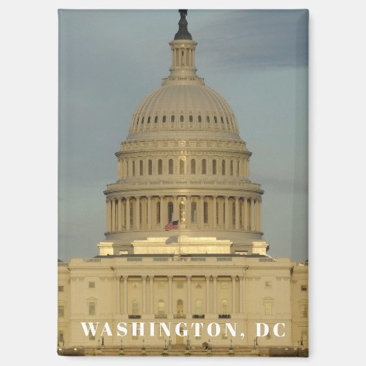 Washington, DC Hauptstadt Gebäude Magnet (Vorderseite)