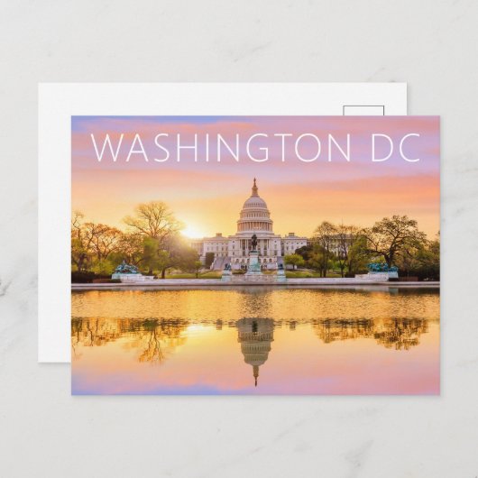 Washington DC Hauptstadt Gebäude Postcard Postkarte (Vorne/Hinten)