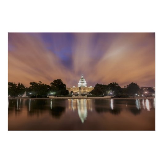 Washington DC, Hauptstadt Gebäude Poster (Vorderseite)