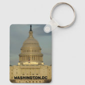 Washington, DC Hauptstadt Gebäude Schlüsselanhänger (Rückseite)