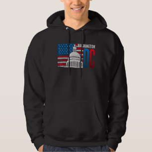 Washington DC Hauptstadt Hill American Flag USA Pr Hoodie
