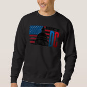 Washington DC Hauptstadt Hill American Flag USA Pr Sweatshirt (Vorderseite)