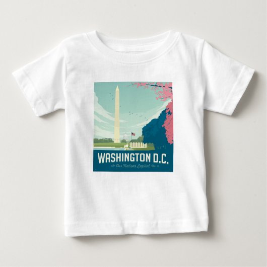 Washington DC | Hauptstadt unserer Nation Baby T-shirt (Vorderseite)