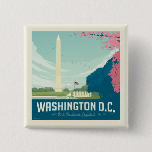 Washington DC   Hauptstadt unserer Nation Button