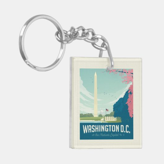 Washington DC | Hauptstadt unserer Nation Schlüsselanhänger (Vorderseite links)