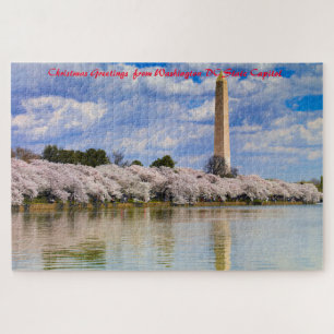 Washington DC. Hauptstadt. Weihnachtsgrüße Puzzle