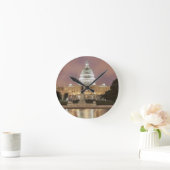 Washington DC, Hauptstadts-Gebäude Runde Wanduhr (Zuhause)