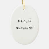 Washington DC-Hauptstadts-Verzierung Keramikornament (Hinten)