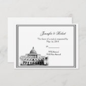 Washington DC Hochzeit in Urlaubsort Response Card RSVP Karte (Vorne/Hinten)