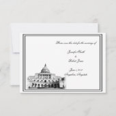 Washington DC Hochzeit in Urlaubsort Save the Date (Vorderseite)