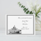 Washington DC Hochzeit in Urlaubsort Save the Date (Stehend Vorderseite)