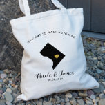 Washington DC Hochzeit in Urlaubsort Welcome Bag T Tragetasche<br><div class="desc">Hochzeitswochenende Begrüßungsgeschenktasche für Gäste aus der Stadt zu Ihrer Hochzeit,  mit dem Bild von Washington DC,  mit goldenem Herzen. Fülle die Tasche mit deinen Lieblingsgoodies.</div>