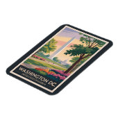 Washington DC Illustration Travel Art Vintag Magnet (Linke Seite)