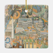 Washington DC Illustrierte Ornamente (Rückseite)