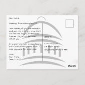 Washington DC Impressionistische US-Hauptstadt Postkarte (Rückseite)