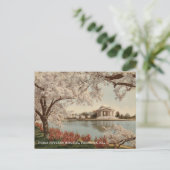 Washington DC Jefferson Memorial Vintage Travel Postkarte (Stehend Vorderseite)