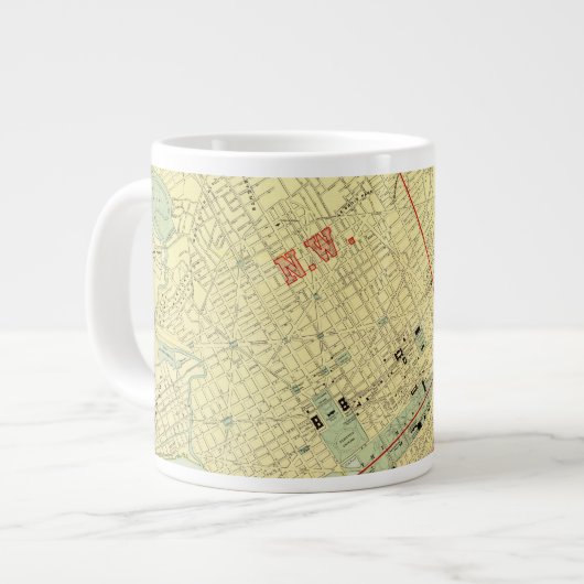 Washington, DC Jumbo-Tasse (Vorderseite Links)