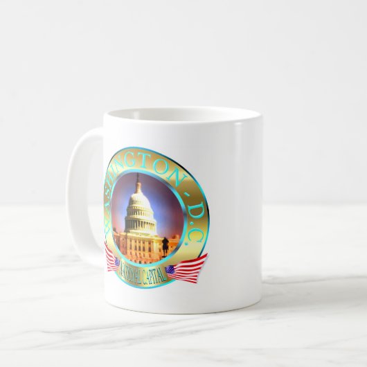 Washington DC Kaffeetasse (Vorderseite Links)