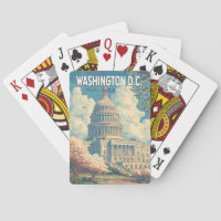 Washington DC Kapitol Reise Kunst Vintage