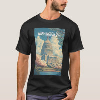 Washington DC Kapitol Reise Kunst Vintage