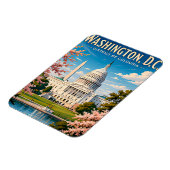 🏛️ Washington DC Kapitol Reiseerinnerung Magnet (Linke Seite)