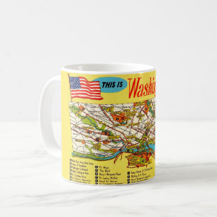 Washington DC Karte Tasse